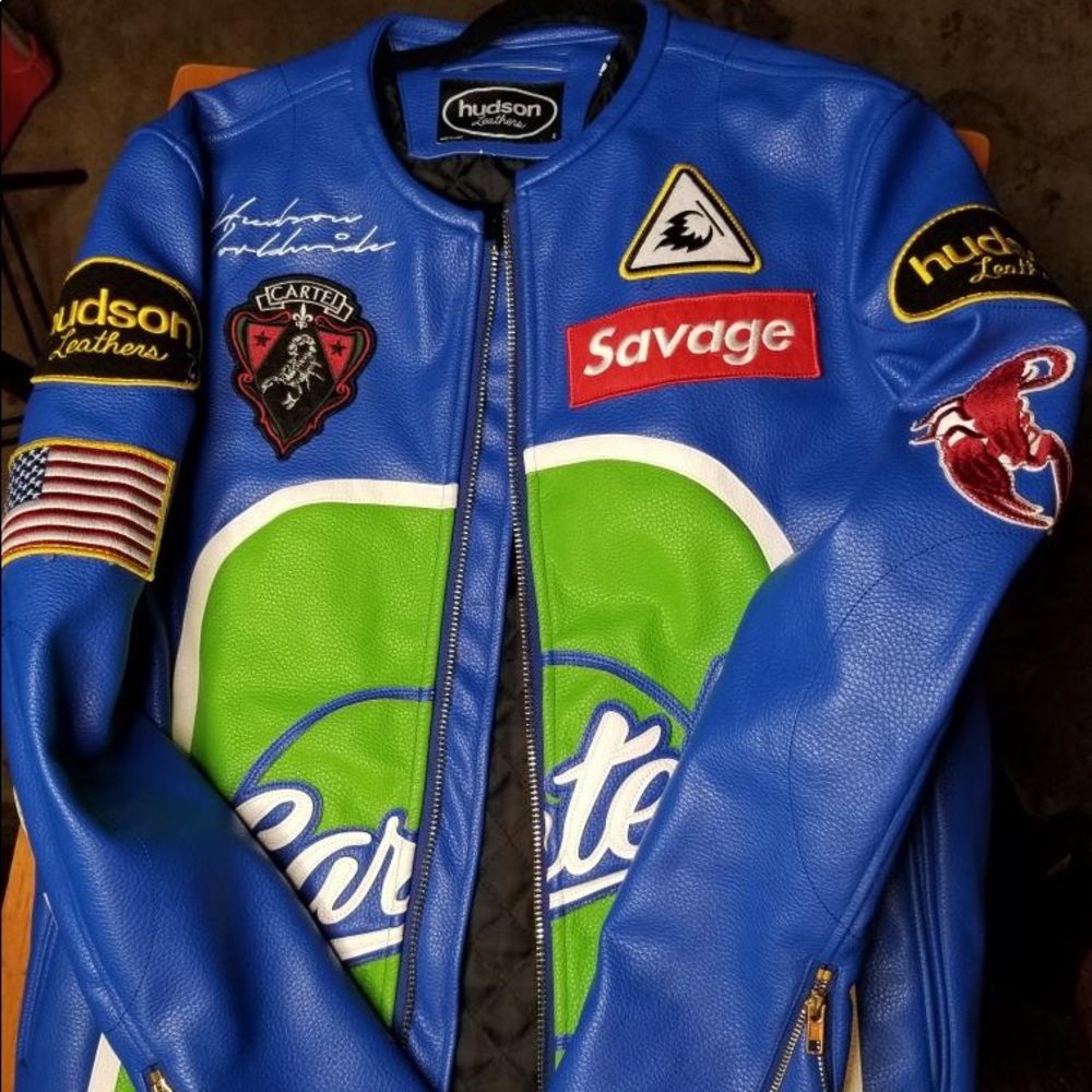 Mens Hudson leather jacket